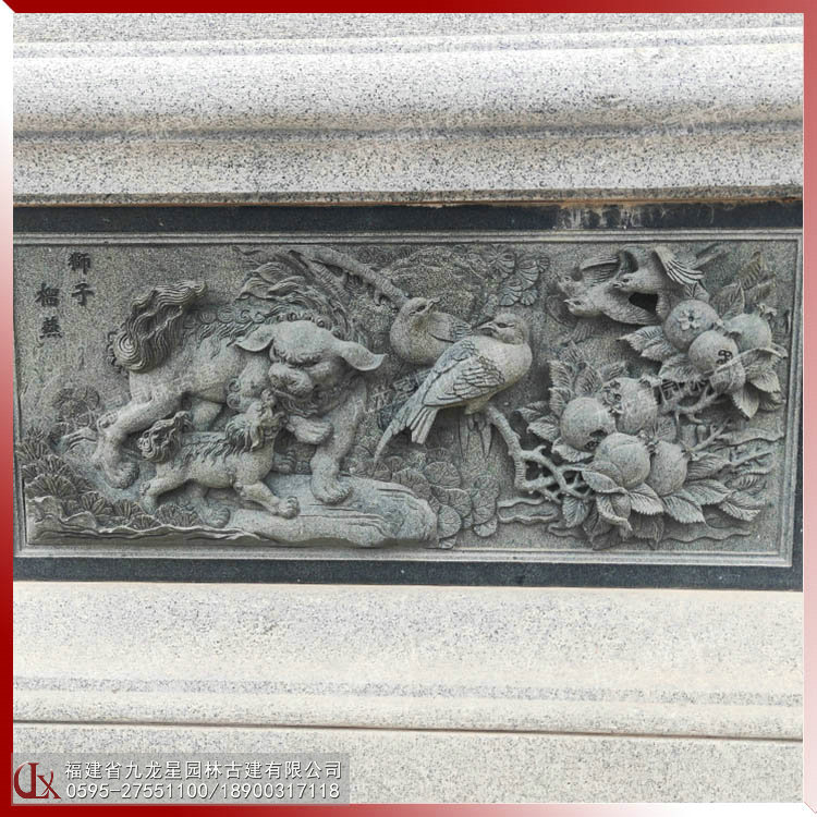 中式石材浮雕壁畫(huà)圖片